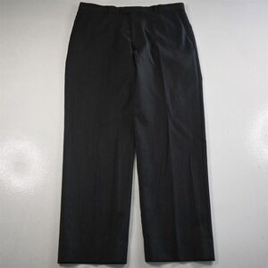 Joseph Abboud 36x32 Gray 100% Wool Flat Front Straight Leg Mens Pants